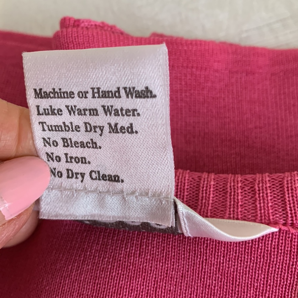 Exclusively MISOOK new top S pink knit shirt sleeve - Picture 6 of 6